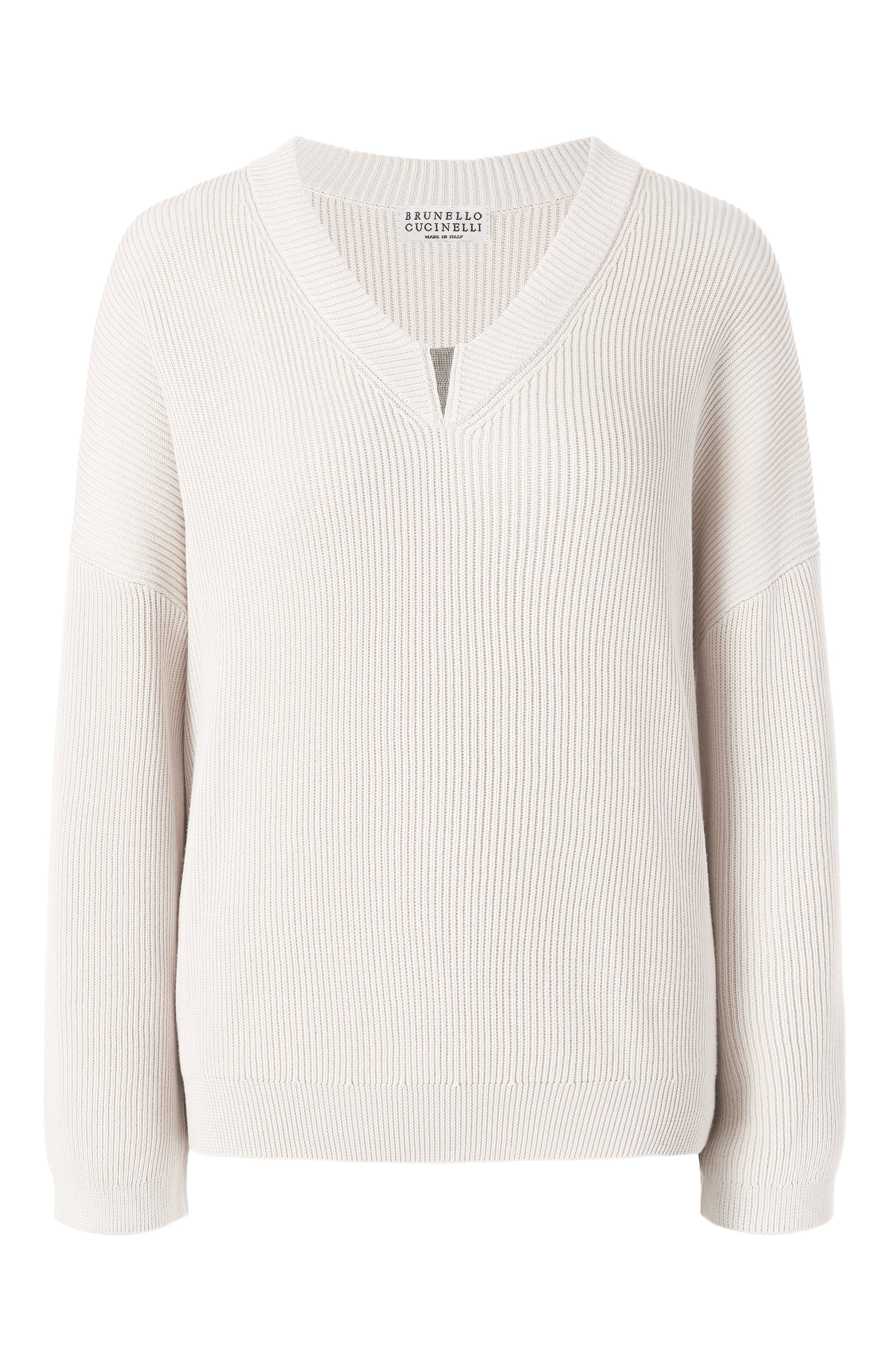 Хлопковый пуловер BRUNELLO CUCINELLI, арт. M19255002, фото 1