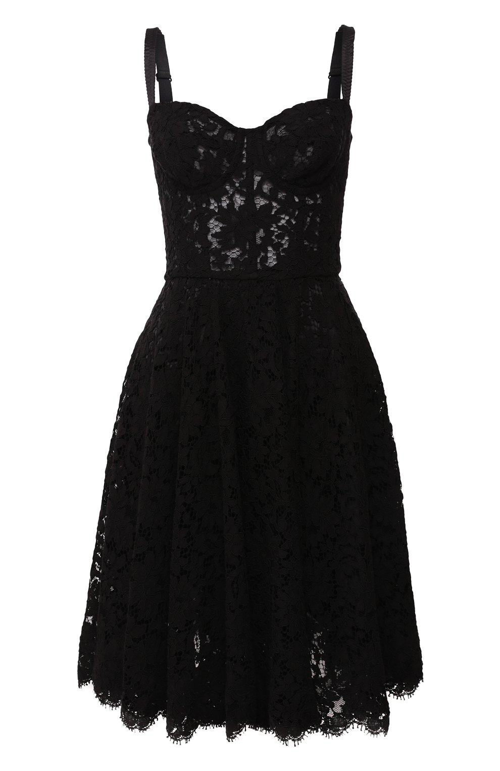 Хлопковое платье DOLCE & GABBANA черного цвета по цене 273000 руб., арт. F68A4T/HLMCL, фото 1 Хлопковое платье DOLCE & GABBANA, арт. F68A4T/HLMCL, фото 1