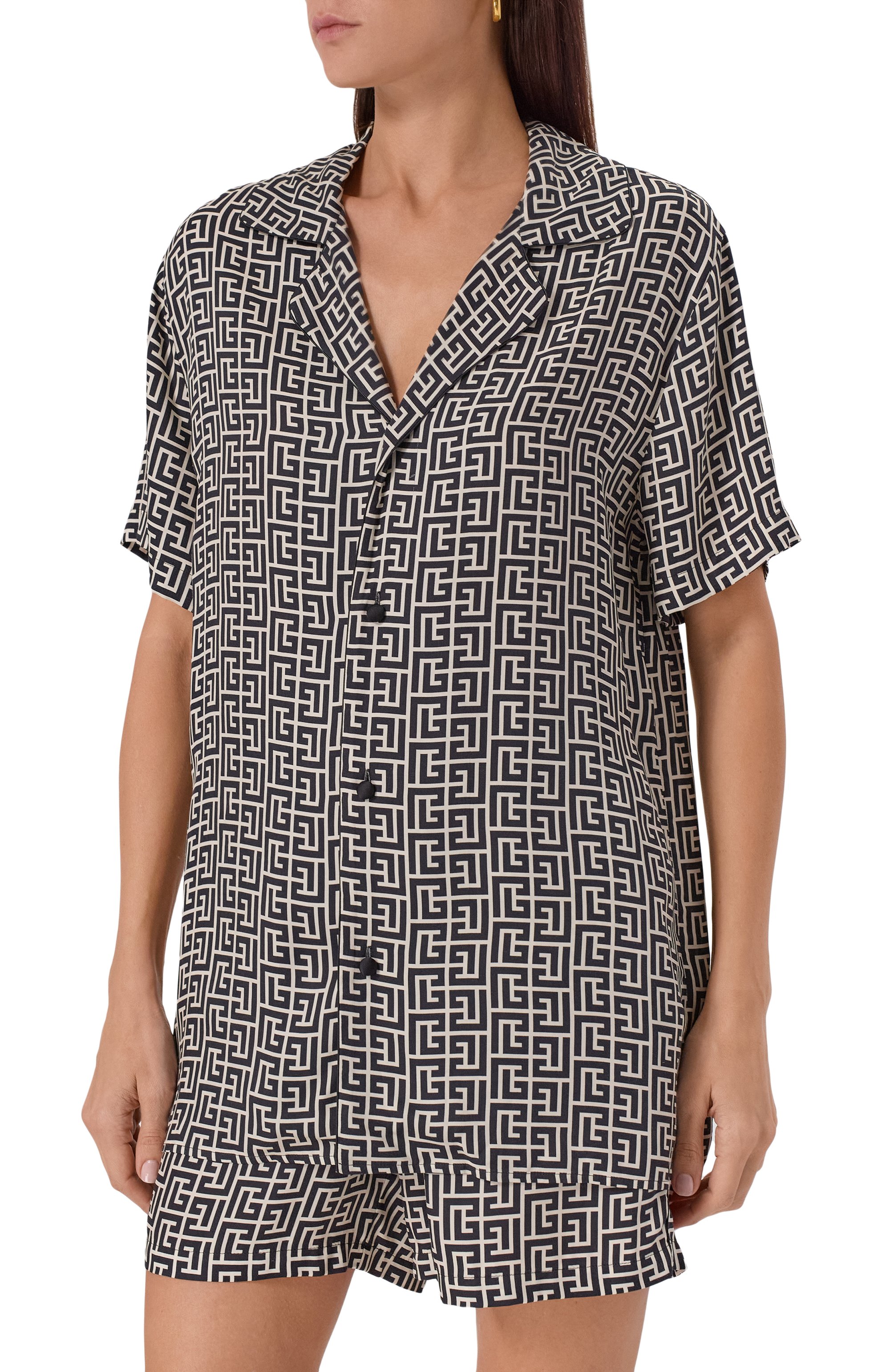 Рубашка из вискозы BALMAIN, арт. CH0HN065/VE93, фото 3