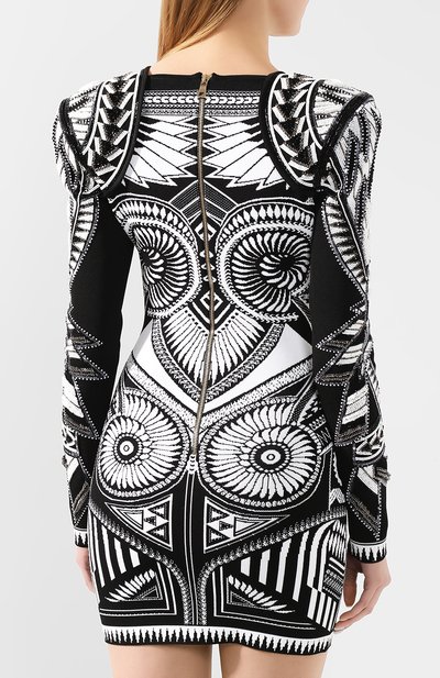 Платье из вискозы BALMAIN, арт. TF16257/K002, фото 4