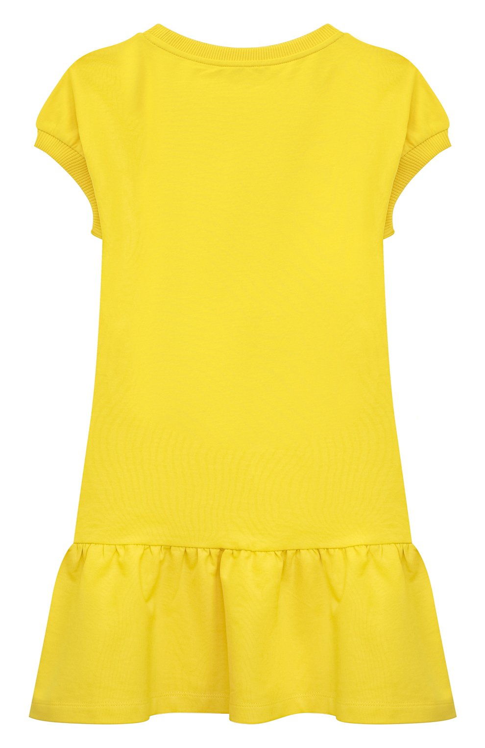 Хлопковое платье MOSCHINO желтого цвета по цене 9950 руб., арт. HCV07E/LDA13/4A-8A, фото 2 Хлопковое платье MOSCHINO, арт. HCV07E/LDA13/4A-8A, фото 2
