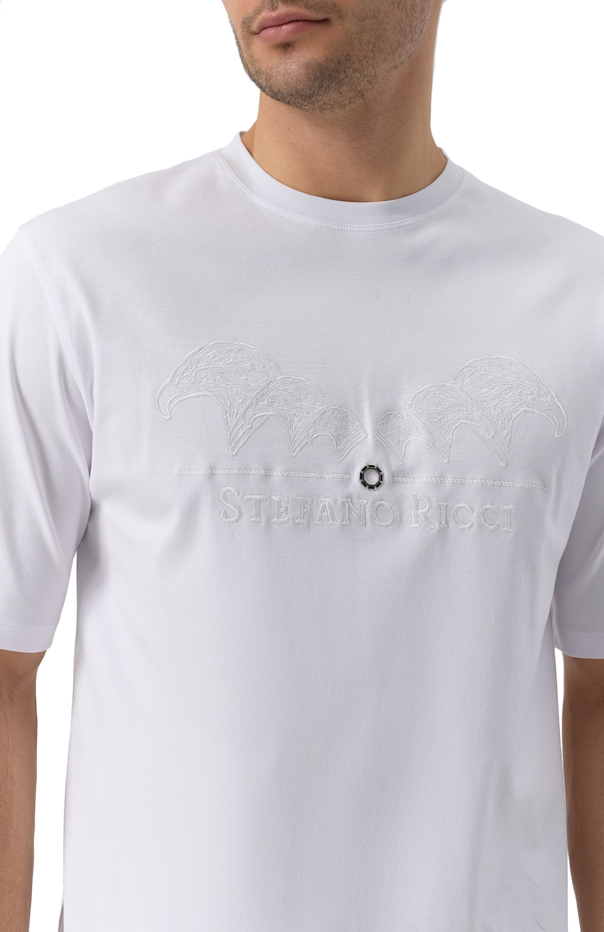 Хлопковая футболка STEFANO RICCI, арт. MNH5103980/LUXT, фото 5