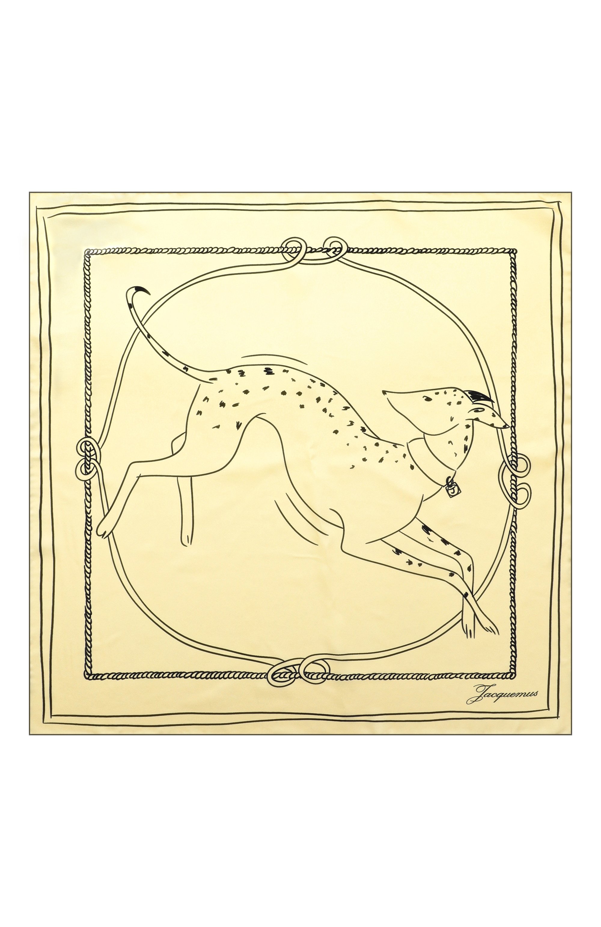 Шелковый платок JACQUEMUS, арт. 25HACU00787/AW00263, фото 4