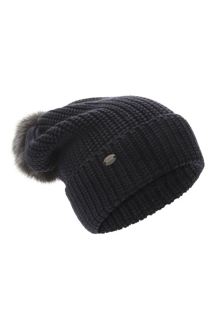 Женская шерстяная шапка с отделкой из соболя BLACK SABLE, арт. BS-47CC10
