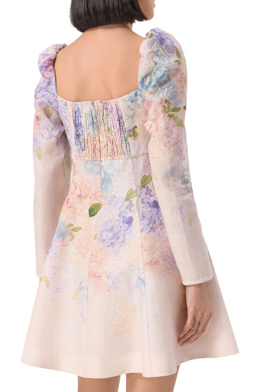 Льняное платье Zimmermann 3507DS252 Розовый  3507DS252 Фото 4