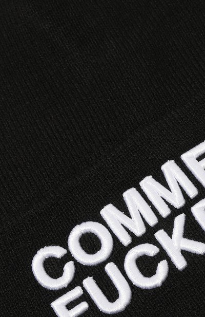 Шапка COMME DES FUCKDOWN черного цвета по цене 6995 руб., арт. CFACX00202, фото 4 Шапка COMME DES FUCKDOWN, арт. CFACX00202, фото 4