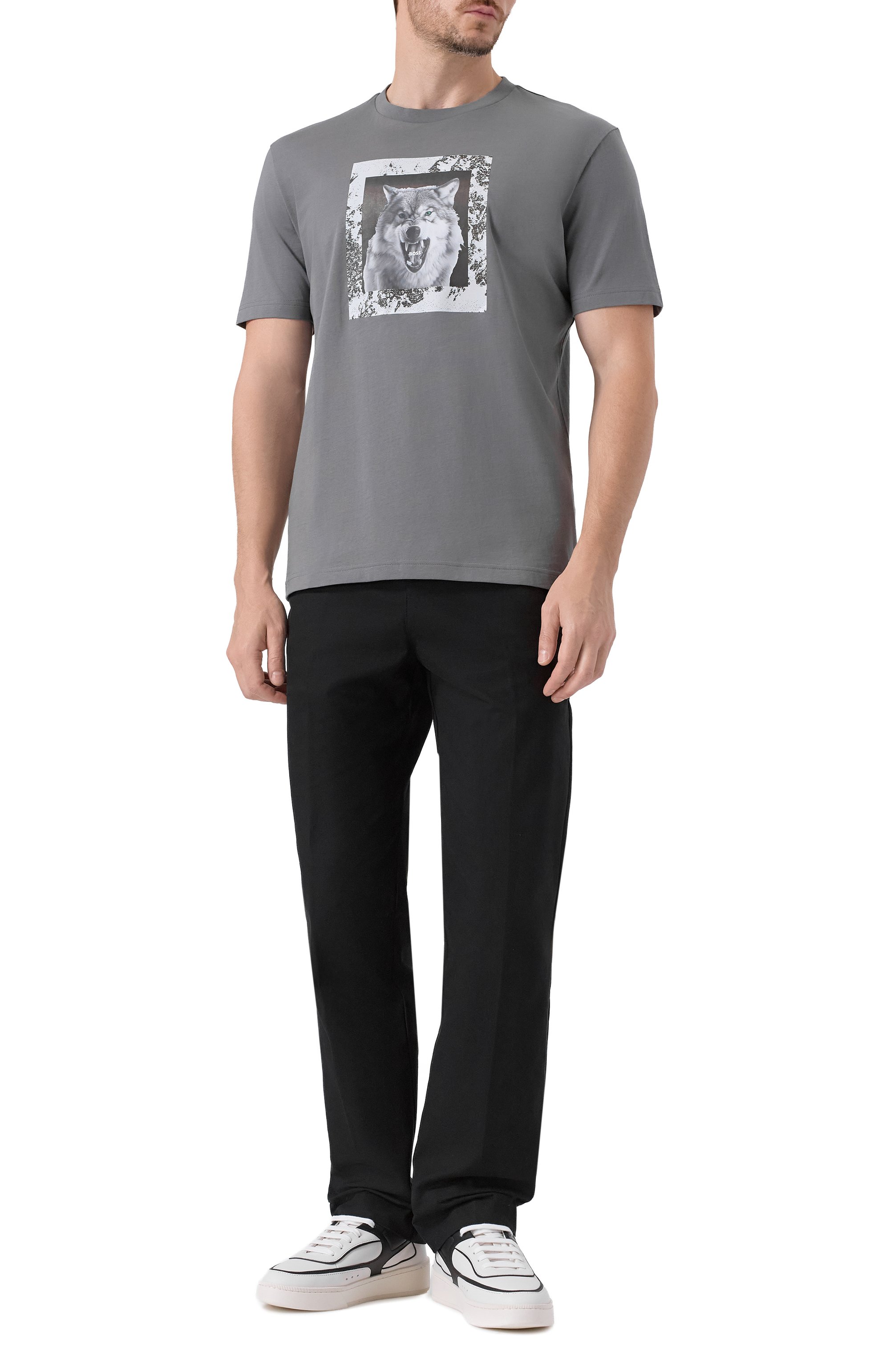 Хлопковая футболка BOSS ORANGE, арт. 50554615, фото 2