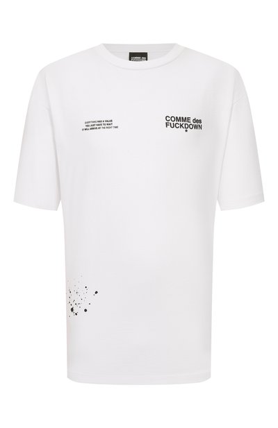 Мужская хлопковая футболка COMME DES FUCKDOWN, арт. CFABM01749