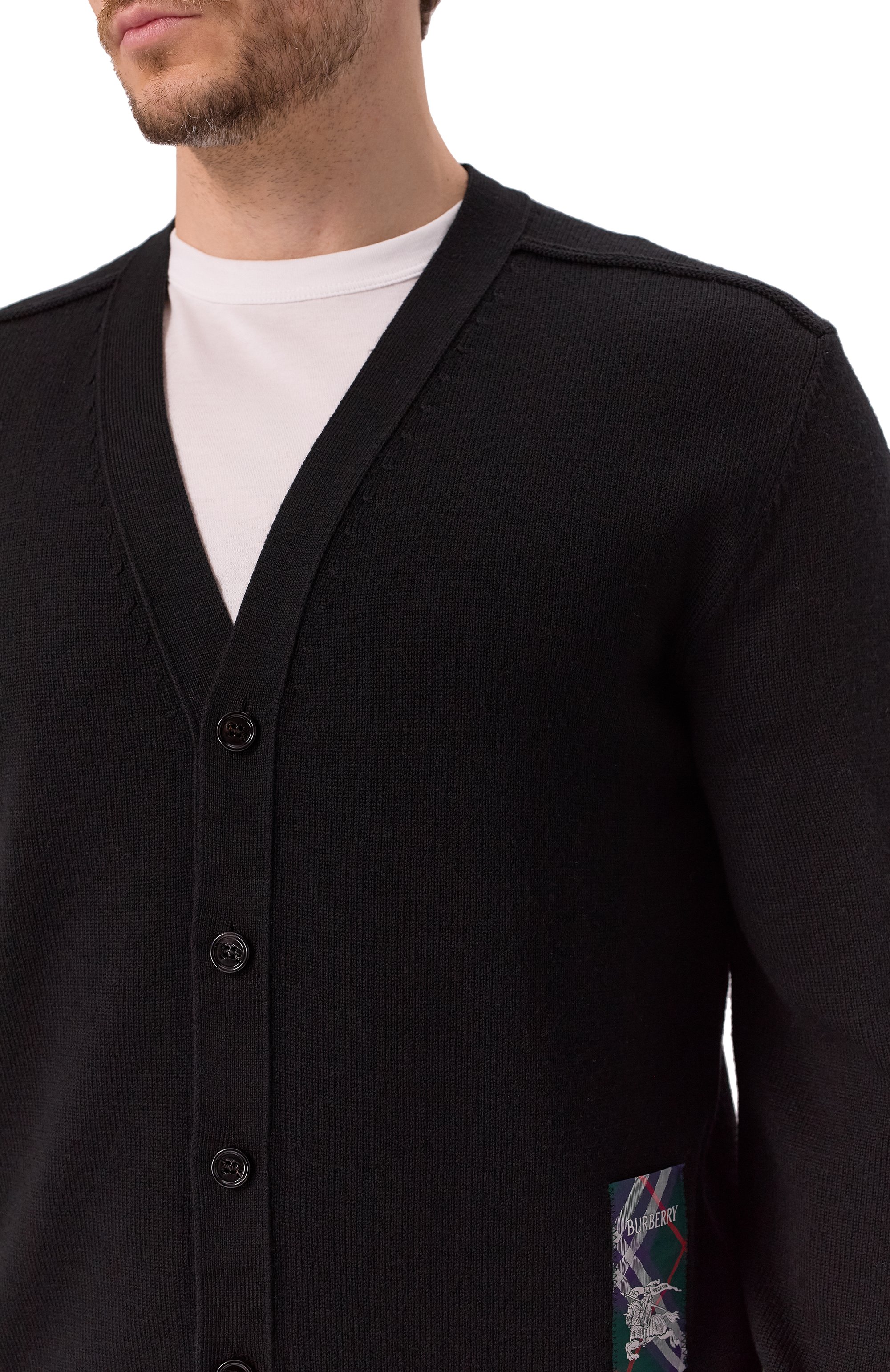 Шерстяной кардиган BURBERRY, арт. 8102671, фото 5