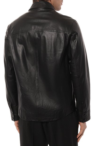 Кожаная куртка-рубашка BOSS, арт. 50482203, фото 4