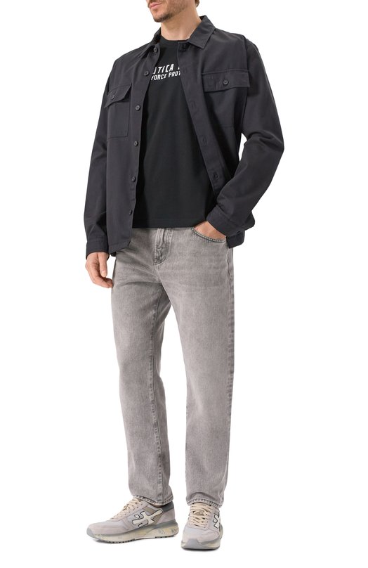 Хлопковая футболка Aeronautica Militare TS1942UJ00538 Чёрный  TS1942UJ00538 Фото 2