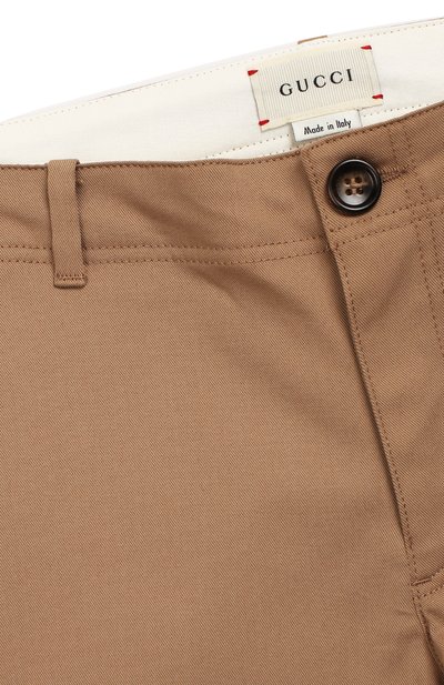 Хлопковые брюки GUCCI, арт. 475447/XBB56, фото 3