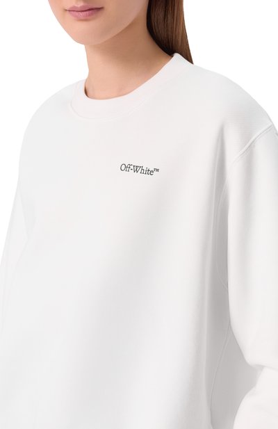 Хлопковый свитшот OFF-WHITE, арт. 0WBA055S26FLE002, фото 5