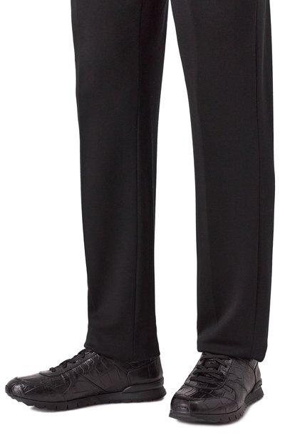 Кроссовки из кожи аллигатора KITON, арт. USSA114N0010209002, фото 3