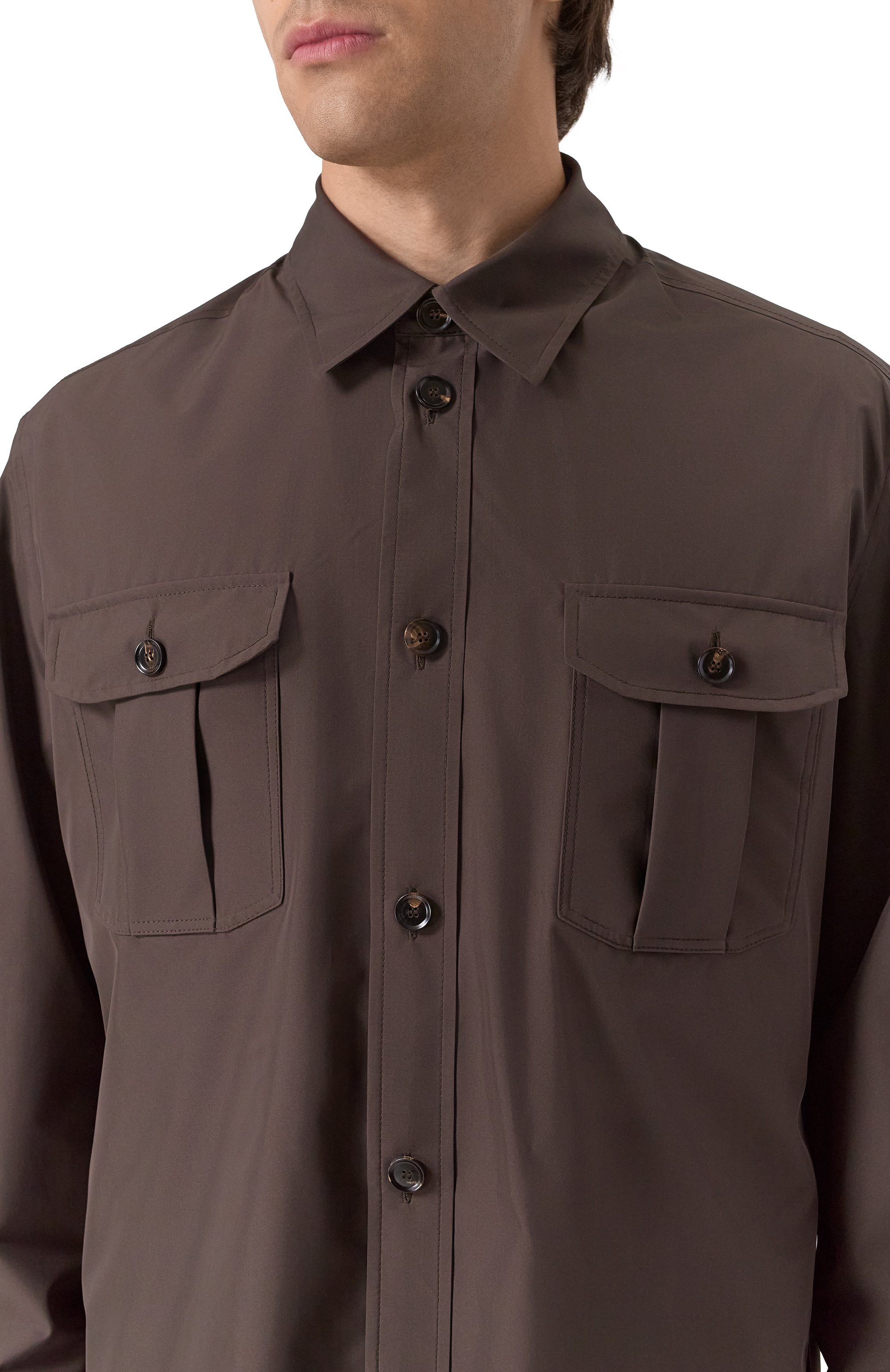 Шелковая куртка-рубашка BRIONI, арт. SLTA0L/02401, фото 5