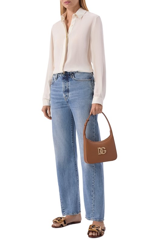 Кожаные шлепанцы Dolce & Gabbana CQ0681/A0081 Леопардовый  CQ0681/A0081 Фото 3