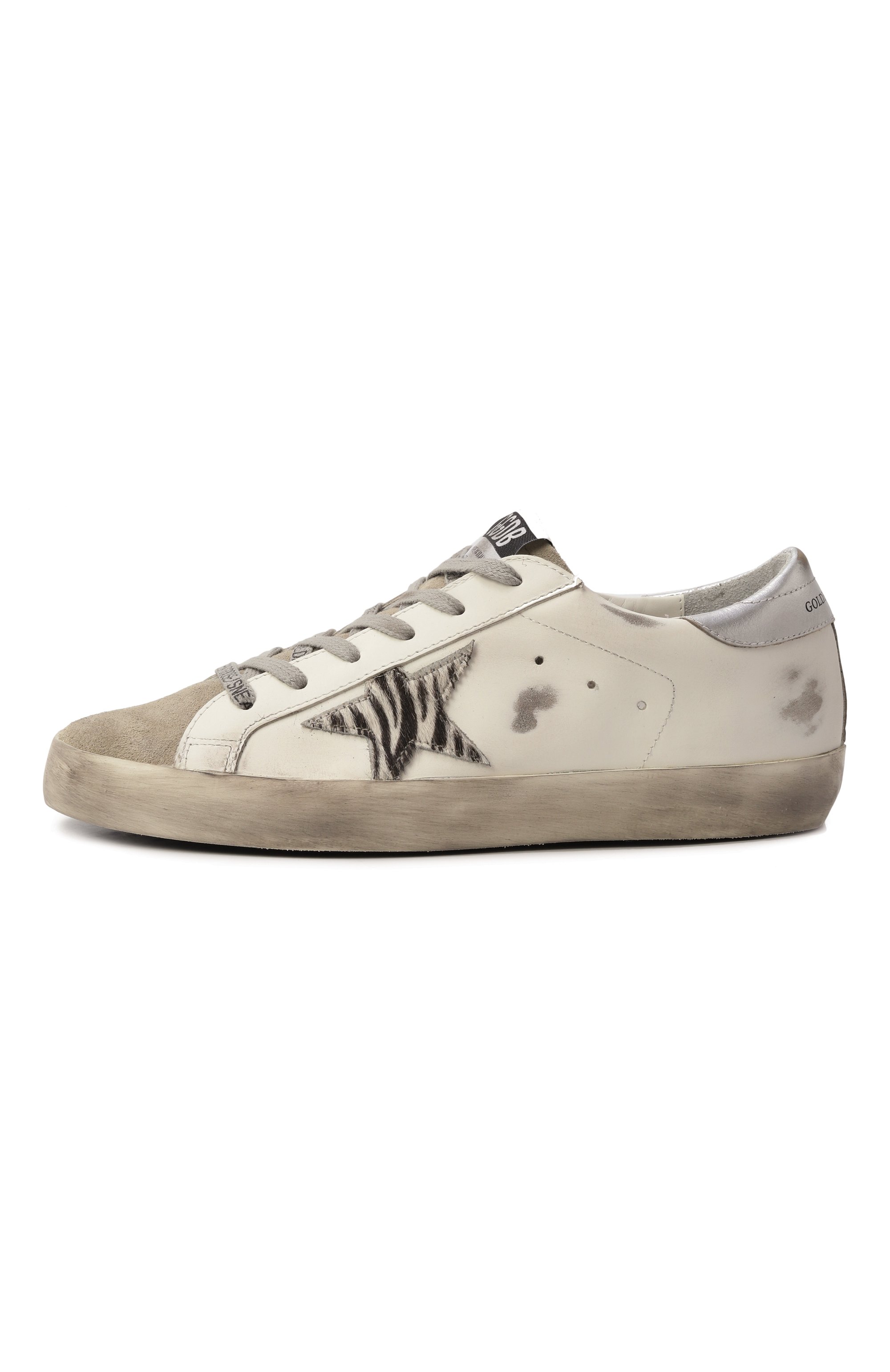Кожаные кеды super-star GOLDEN GOOSE DELUXE BRAND, арт. GWF00101.F002692, фото 4