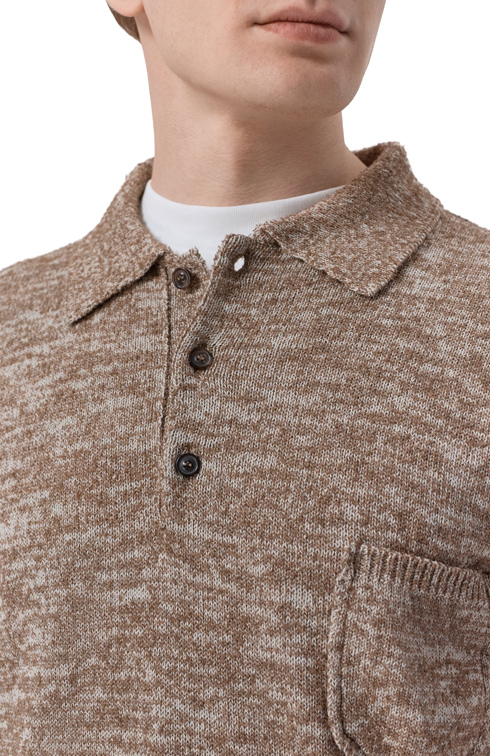 Поло из хлопка и шерсти MAISON MARGIELA, арт. S50GL0062/M13152, фото 5