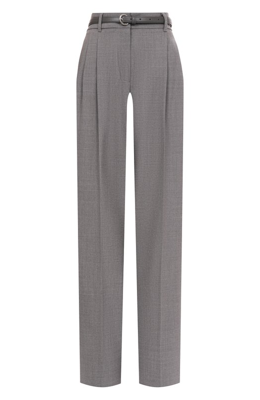 Шерстяные брюки Max Mara Studio ENTRATA Серый ENTRATA