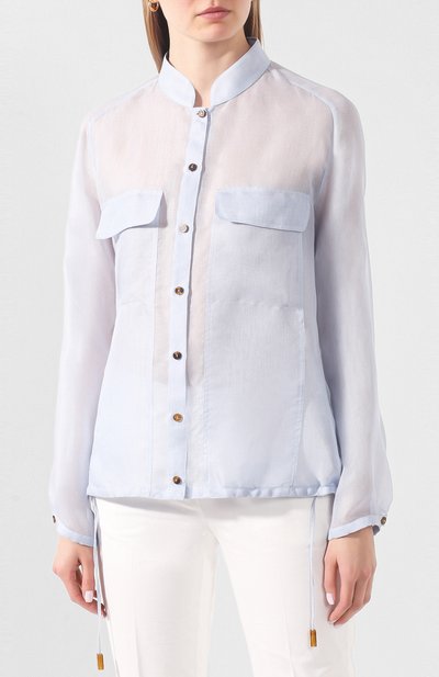Рубашка из смеси шелка и хлопка GIORGIO ARMANI, арт. 0SHCCZ21/TZ492, фото 3