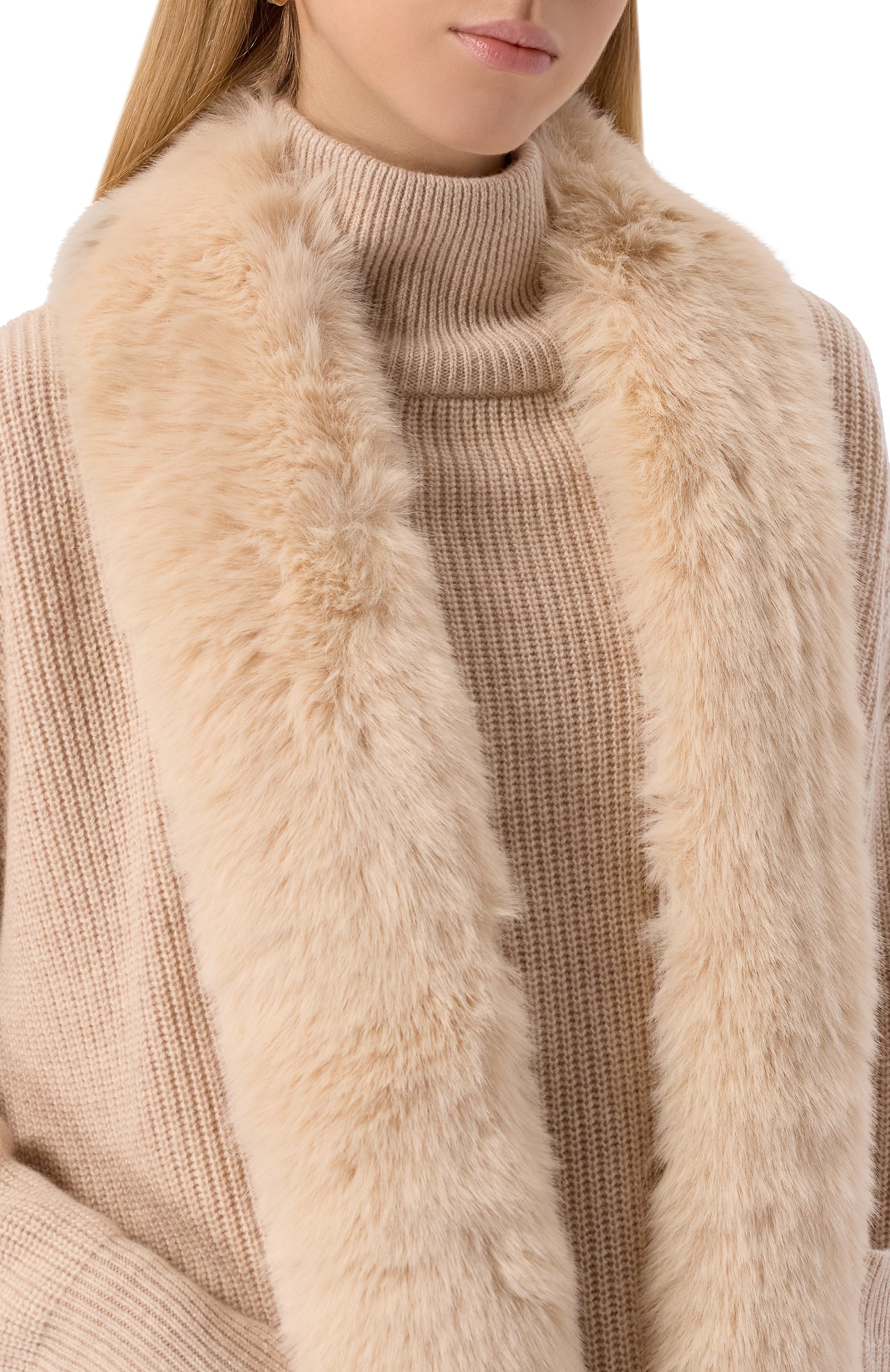 Кардиган с отделкой из козы MAX AND MOI, арт. H25GE0RGIA, фото 6