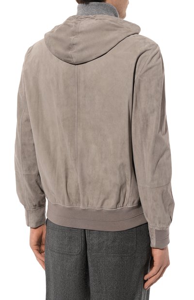 Замшевый бомбер BRUNELLO CUCINELLI, арт. MPCLN1915, фото 4