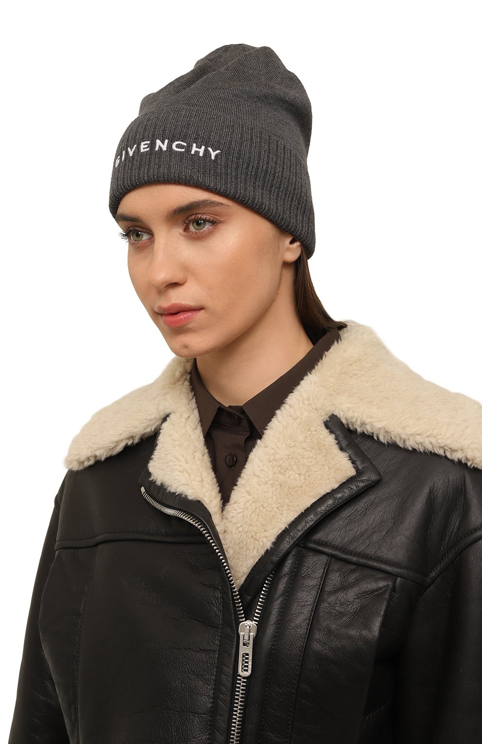 Шерстяная шапка GIVENCHY темно-серого цвета по цене 37750 руб., арт. GWCAPP/U7017, фото 2 Шерстяная шапка GIVENCHY, арт. GWCAPP/U7017, фото 2