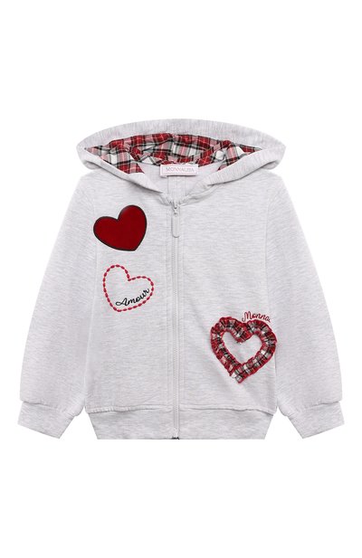 Хлопковая толстовка MONNALISA, арт. 39D804, фото 1