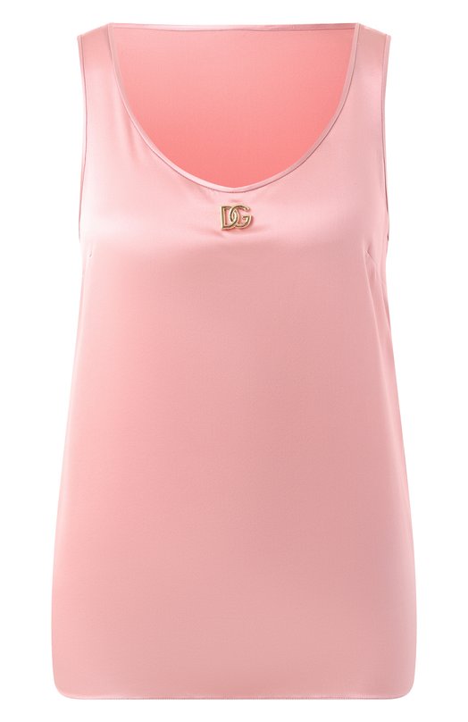 Атласный топ Dolce & Gabbana F7AK5T/FURAG Розовый F7AK5T/FURAG
