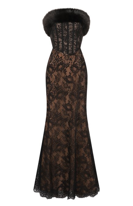 Женское платье из хлопка и шелка ELIE SAAB, арт. D0865NF25/LAF01