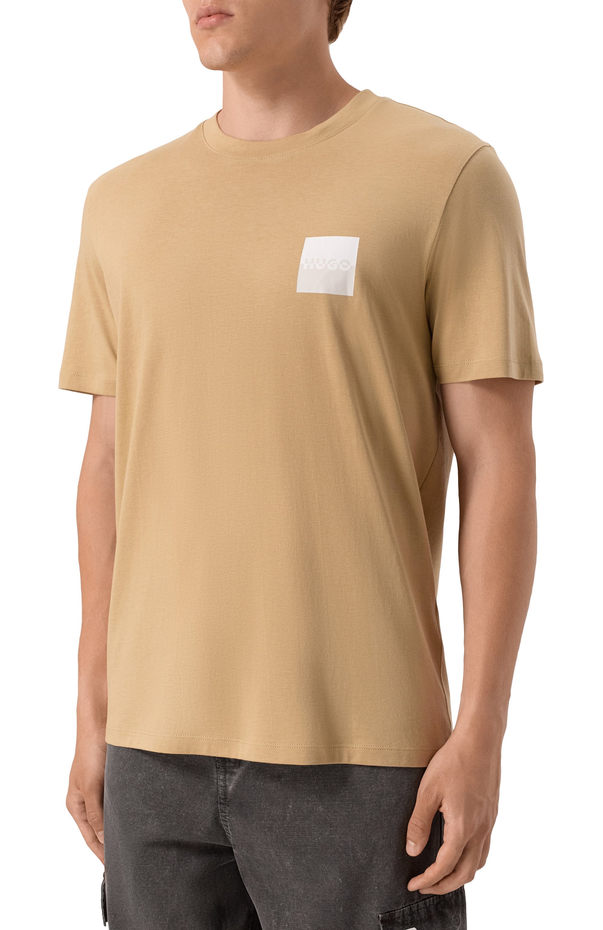 Хлопковая футболка HUGO, арт. 50544458, фото 3