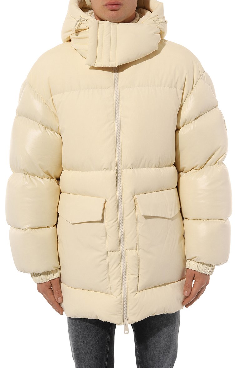 Мужская пуховик 2 moncler 1952 bressay MONCLER GENIUS кремвого цвета, арт. 1A000-25-M2012 | Фото 3 (Рукава: Длинные; Материал сплава: Проставлено; Материал утеплителя: Пух и перо; Материал внешний: Синтетический материал, Хлопок; Длина (верхняя одежда): До середины бедра; Драгоценные камни: Проставлено; Материал подклада: Синтетический материал; Мужское Кросс-КТ: пуховик-короткий; Стили: Кэжуэл)