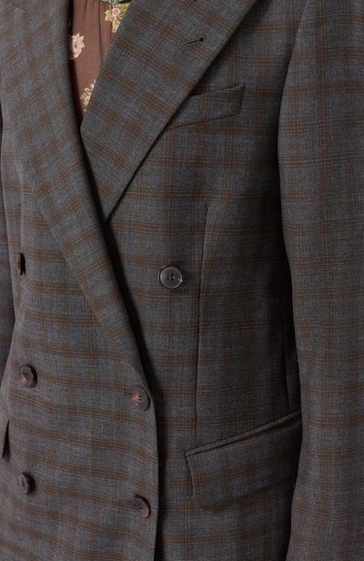 Шерстяное пальто DRIES VAN NOTEN серого цвета по цене 242500 руб., арт. 262-130201/4264, фото 5 Шерстяное пальто DRIES VAN NOTEN, арт. 262-130201/4264, фото 5