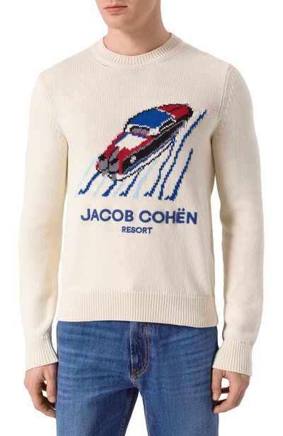 Хлопковый свитер JACOB COHEN, арт. 25E P/JUR_SG006 001 X0001 FL, фото 3