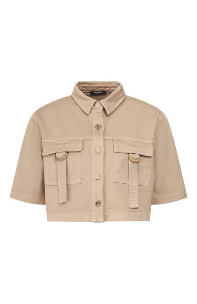 Женская укороченная рубашка BALMAIN, арт. TF12350/C195