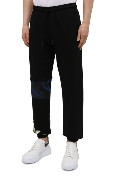 Хлопковые джоггеры MARCELO BURLON, арт. CMCH028S21FLE001, фото 3