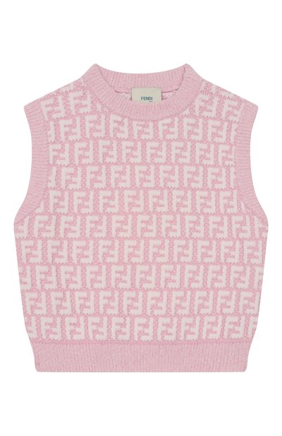 Жилет из хлопка и вискозы FENDI, арт. JFG241/AVW7/8A-12+
