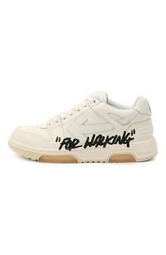 Женские кожаные кеды out of office OFF-WHITE белого цвета, арт. 0WIA259R21LEA0020110 | Фото 3 (Подошва: Платформа; Материал внутренний: Текстиль; Материал утеплителя: Без утеплителя; Стили: Гранж, Кэжуэл; Материал сплава: Проставлено; Региональные ограничения белый список (Axapta Mercury): Не проставлено; Драгоценные камни: Проставлено; Материал внешний: Натуральная кожа)