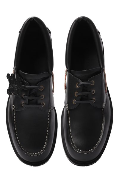 Кожаные топсайдеры BURBERRY, арт. 8119130, фото 5