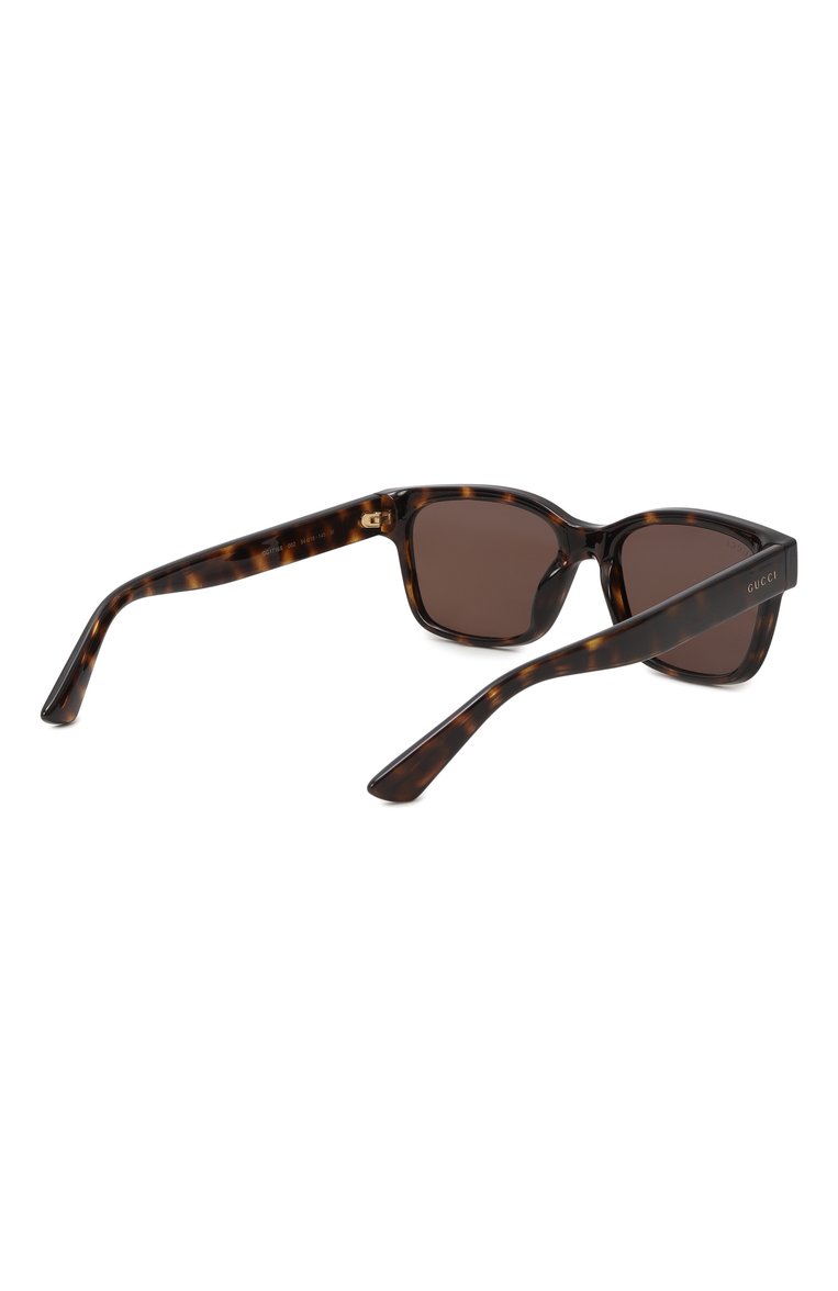 Женские солнцезащитные очки GUCCI коричневого цвета, арт. GG1716S 002 | Фото 4 (Региональные ограничения белый список (Axapta Mercury): Не проставлено; Нос: Не проставлено; Тип очков: С/з; Материал: Пластик; Оптика Гендер: оптика-женское; Очки форма: Квадратные)