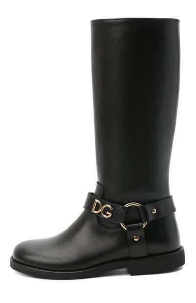 Кожаные сапоги DOLCE & GABBANA, арт. D10986/AW998/29-36, фото 2