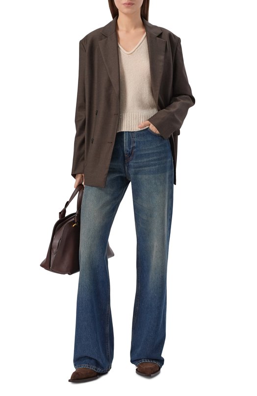 Кашемировый пуловер James Perse WLTC3067 Бежевый  WLTC3067 Фото 2