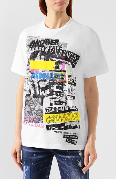 Хлопковая футболка DSQUARED2, арт. S75GC0999/S22427, фото 3