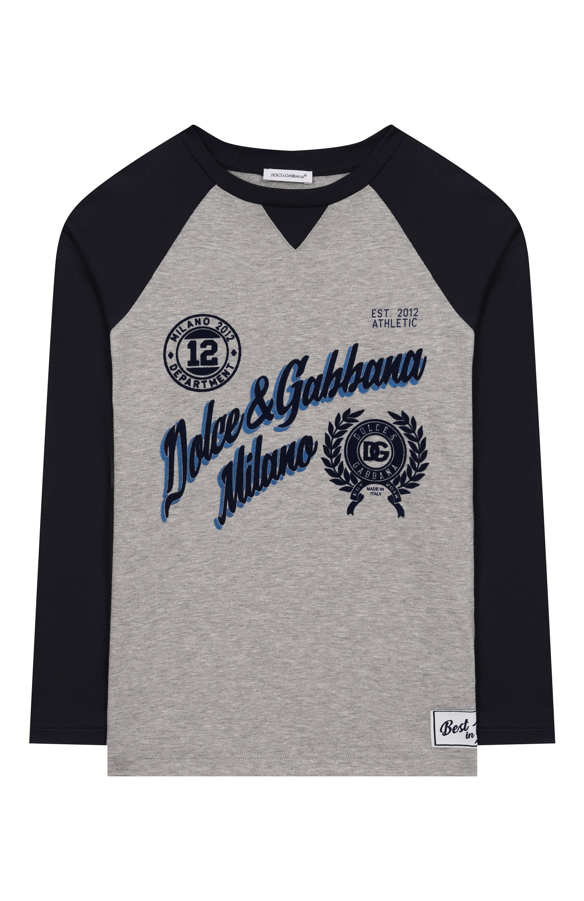 Хлопковый лонгслив DOLCE & GABBANA, арт. L4JTIX/G7PDR/8-12+, фото 1