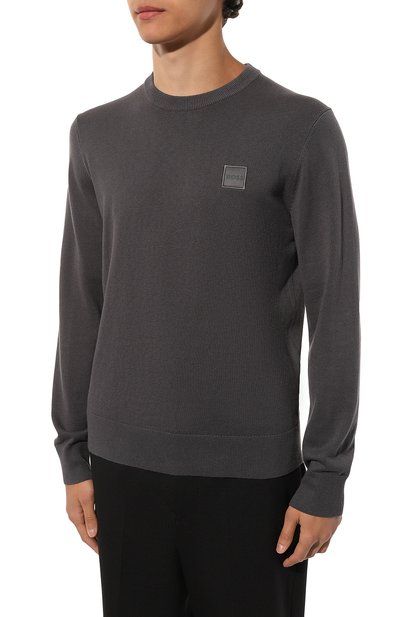 Джемпер из хлопка и кашемира BOSS ORANGE, арт. 50471343, фото 3