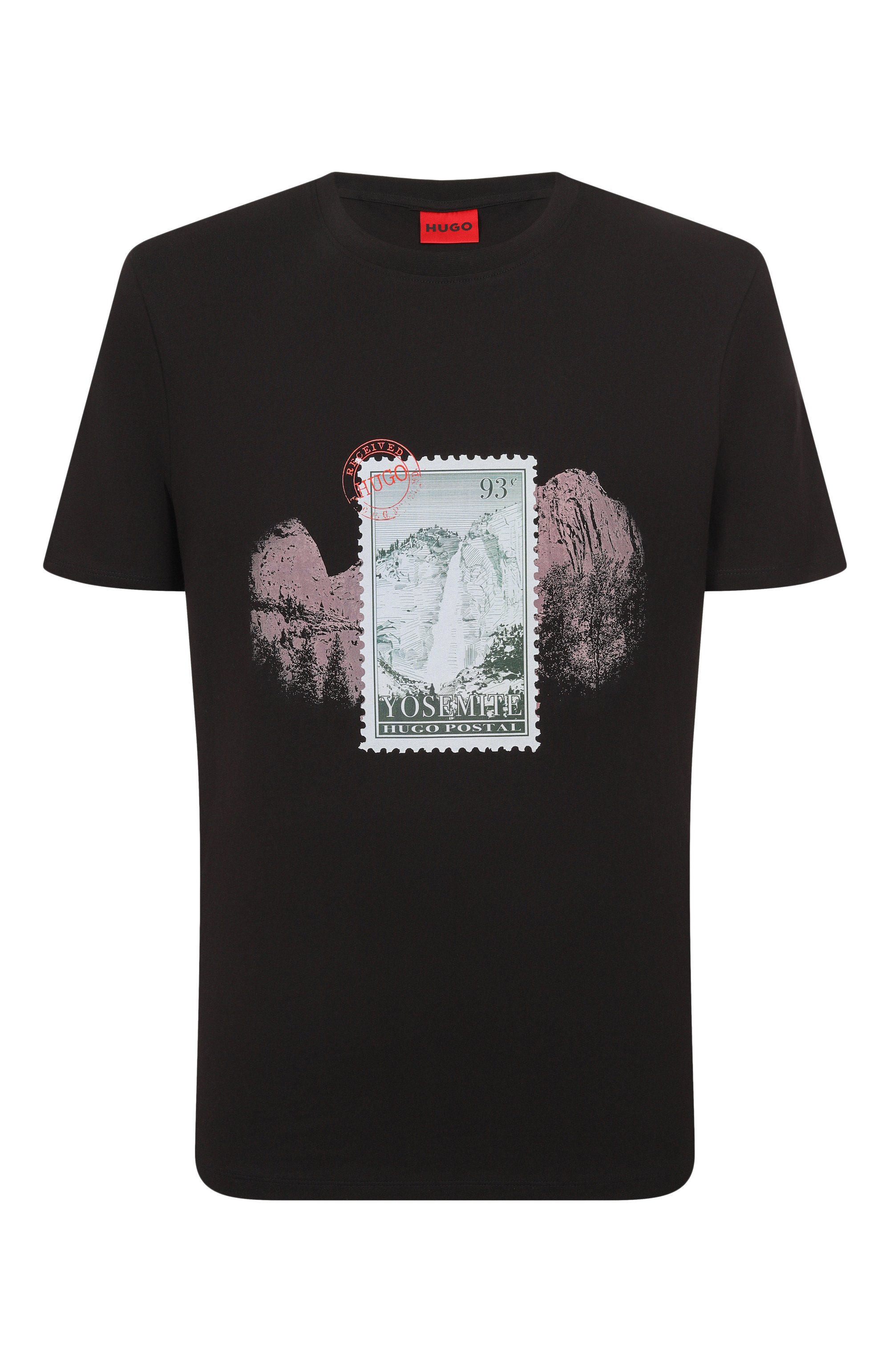 Хлопковая футболка HUGO, арт. 50553713, фото 1