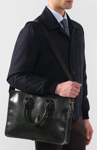 Кожаный портфель с плечевым ремнем BERLUTI, арт. M166293, фото 5