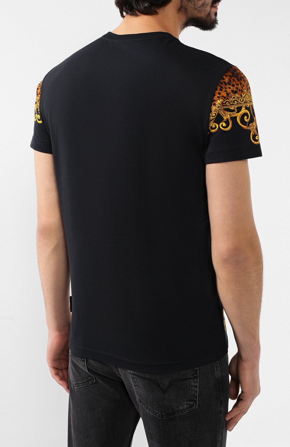 Хлопковая футболка VERSACE JEANS COUTURE, арт. B3GUA7DF-UUP SLIM MC LE0BAR0QUE/36609, фото 4