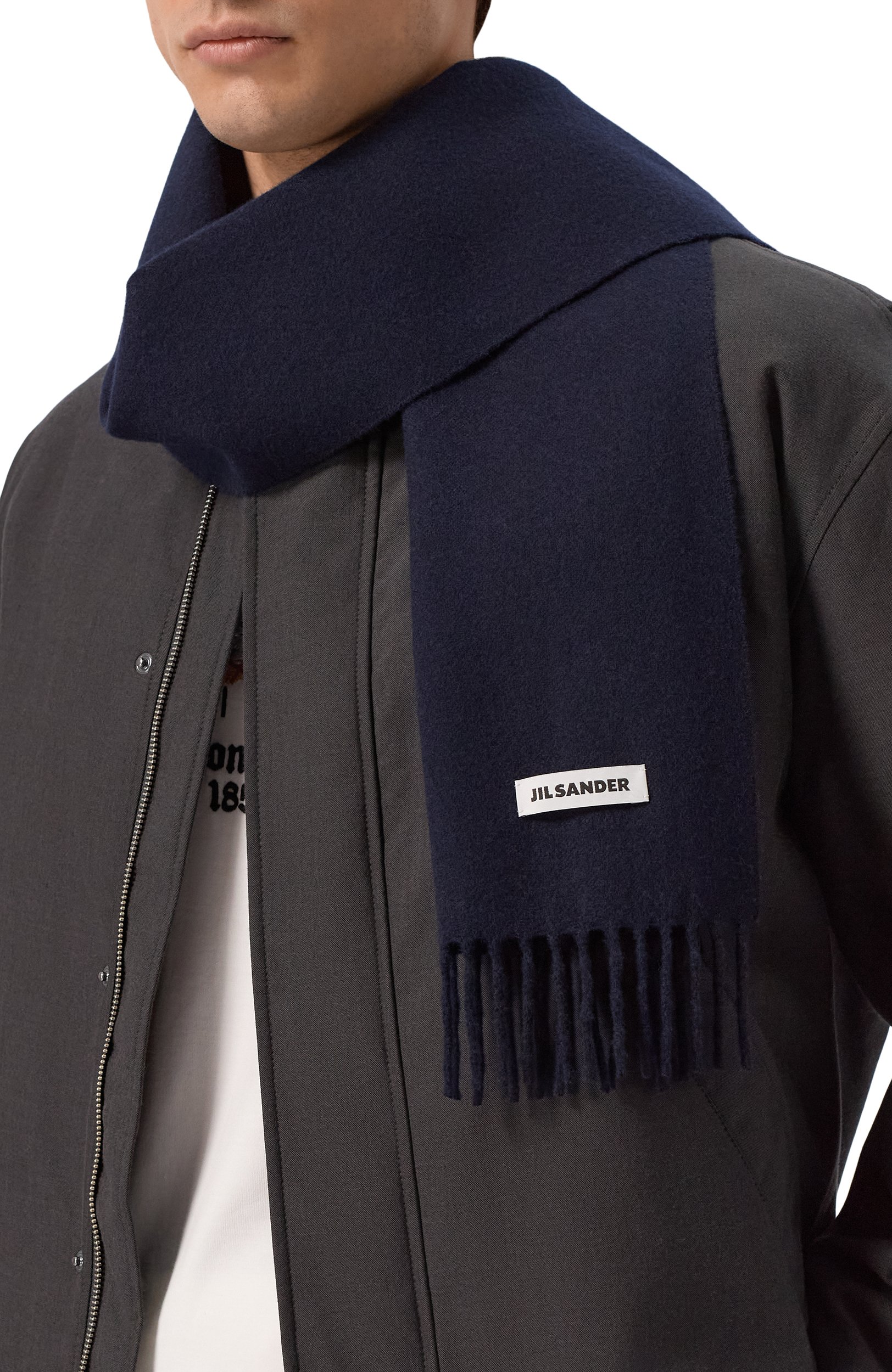 Шерстяной шарф JIL SANDER, арт. J22TE0116/J40376, фото 2