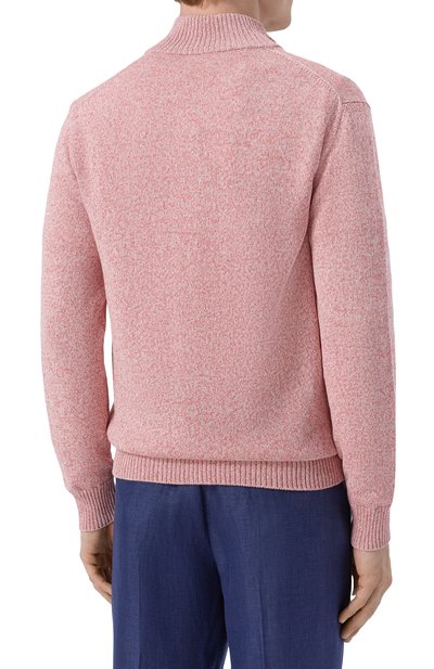Хлопковый джемпер ANDREA CAMPAGNA розового цвета по цене 54650 руб., арт. M5426-8076, фото 4 Хлопковый джемпер ANDREA CAMPAGNA, арт. M5426-8076, фото 4